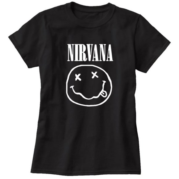 Target Tops - Nirvana smile face T- shirt